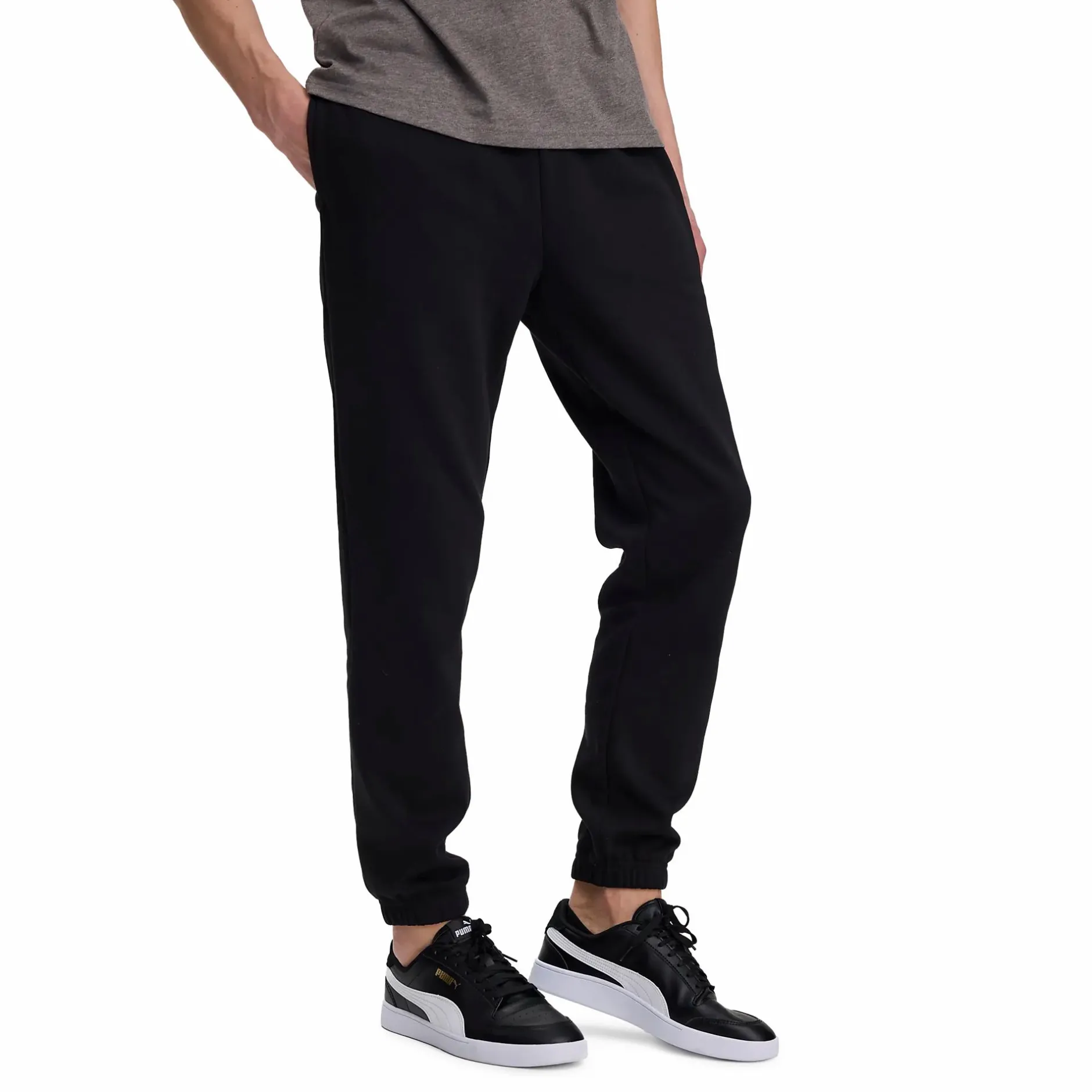 basic cuffed sweatpant, olohousut, miesten<TAKEOFF New