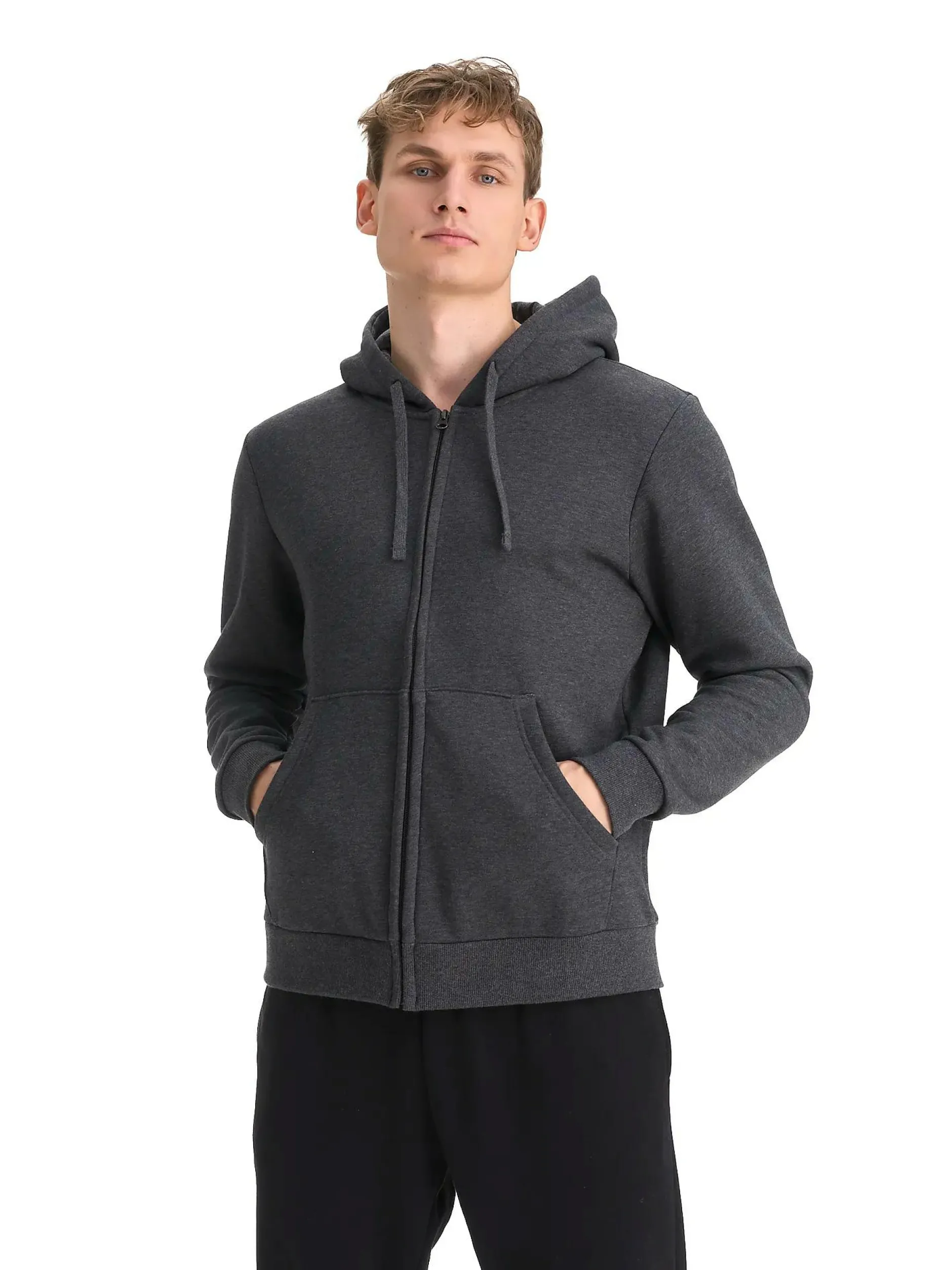 basic zip hood m<TAKEOFF New