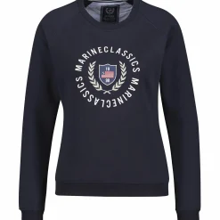 bay w sweat crew neck<MARINE CLASSIC New