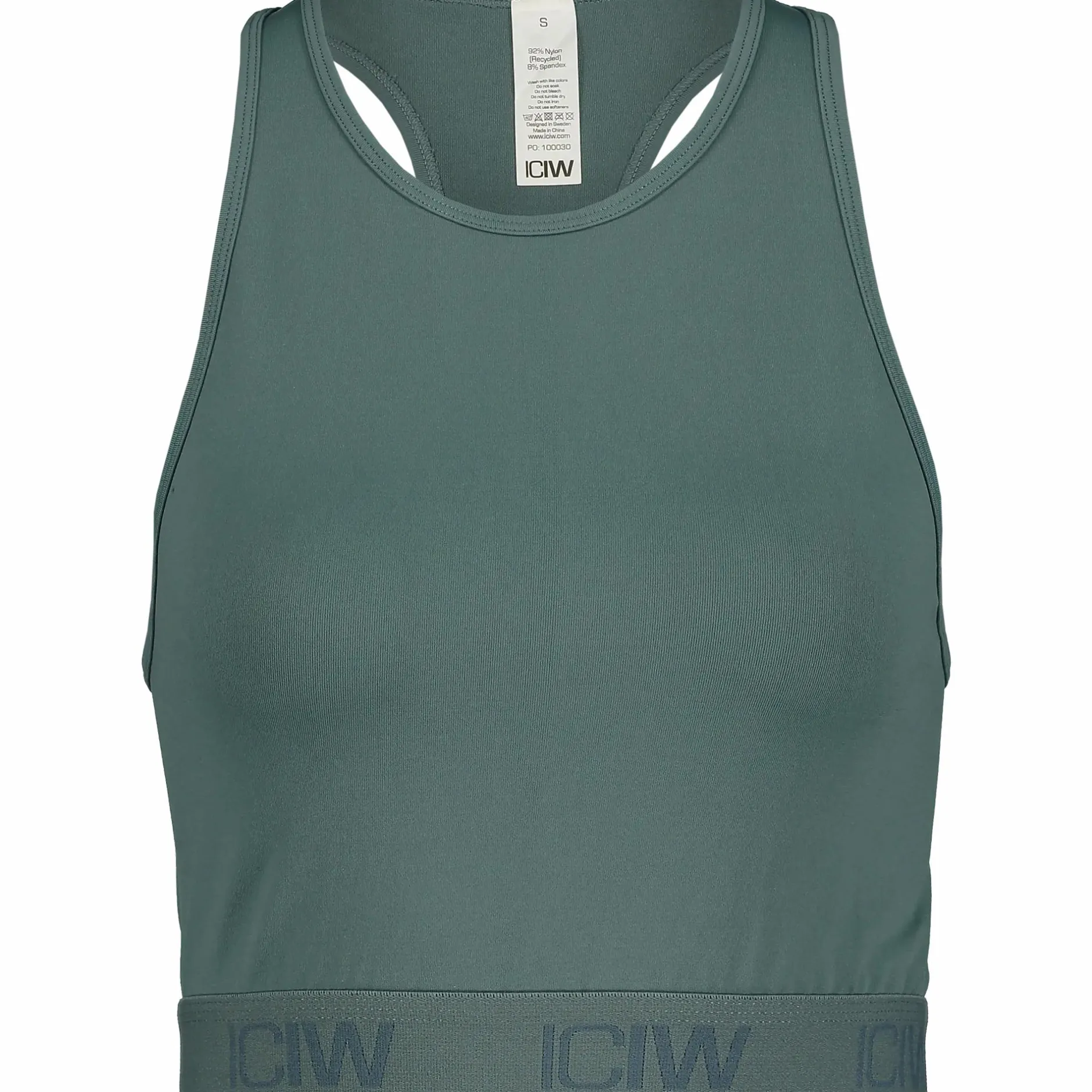 define seamless logo cropped tank top<ICANIWILL Hot