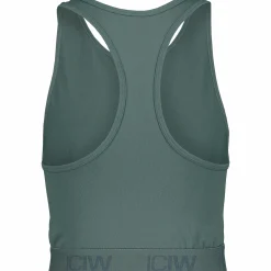 define seamless logo cropped tank top<ICANIWILL Hot