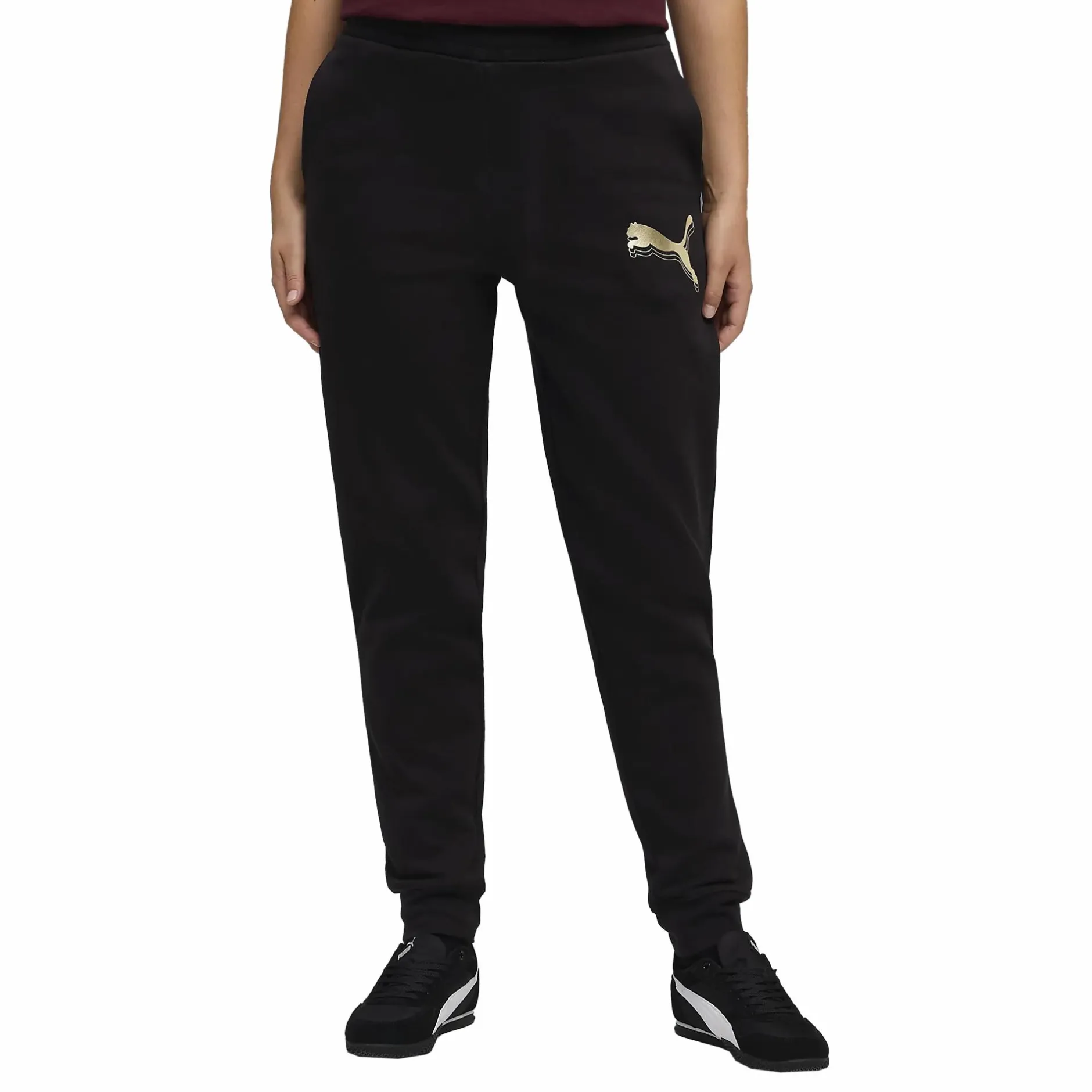 ess metallic sweatpants fl<PUMA Clearance