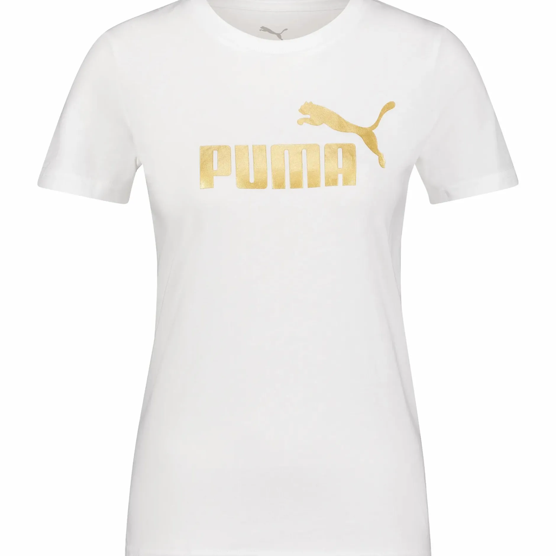 ess metallic tee logo w<PUMA Sale