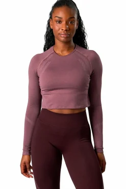 impact seamless ls crop top<ICANIWILL Hot