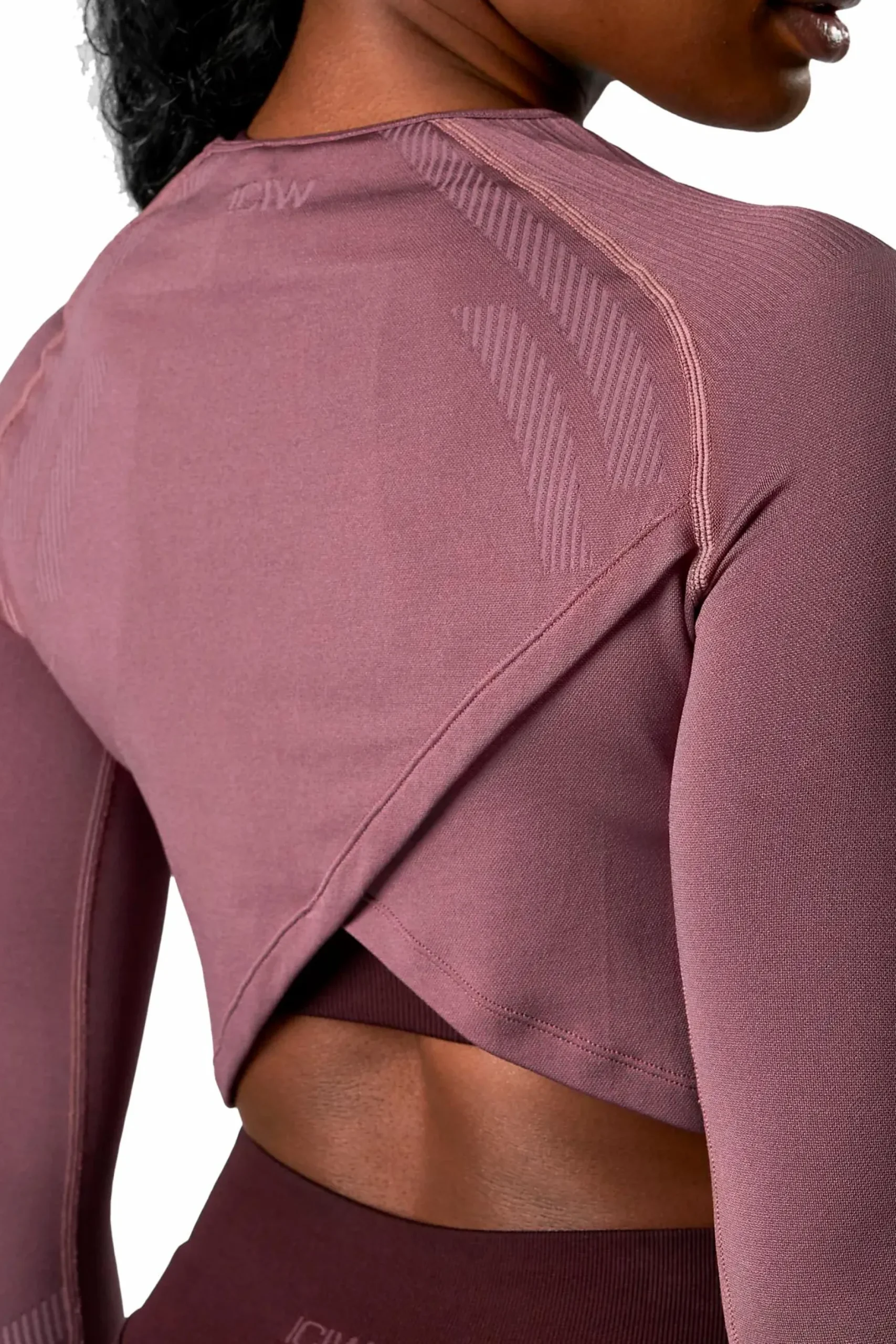 impact seamless ls crop top<ICANIWILL Hot