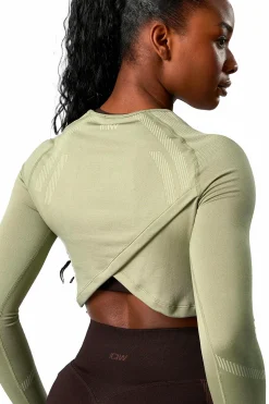 impact seamless ls crop top<ICANIWILL Discount