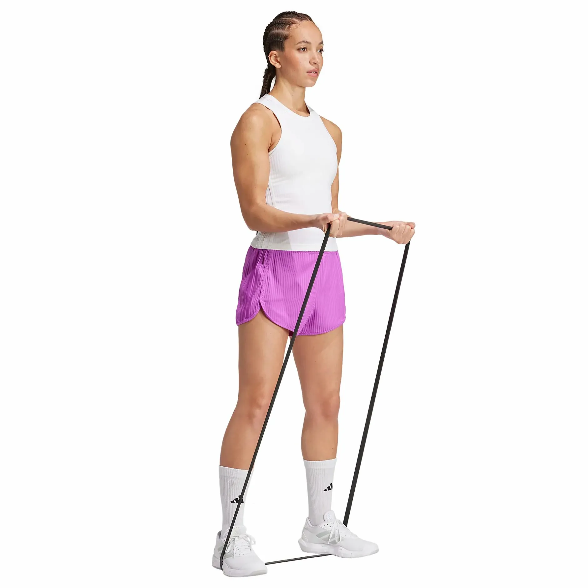 pacer rib short<ADIDAS