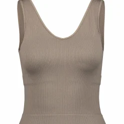 ribbed seamless top w<TRIDRI Hot