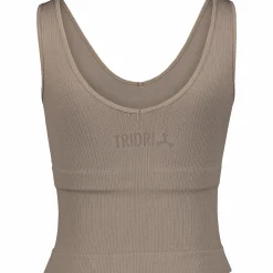 ribbed seamless top w<TRIDRI Hot