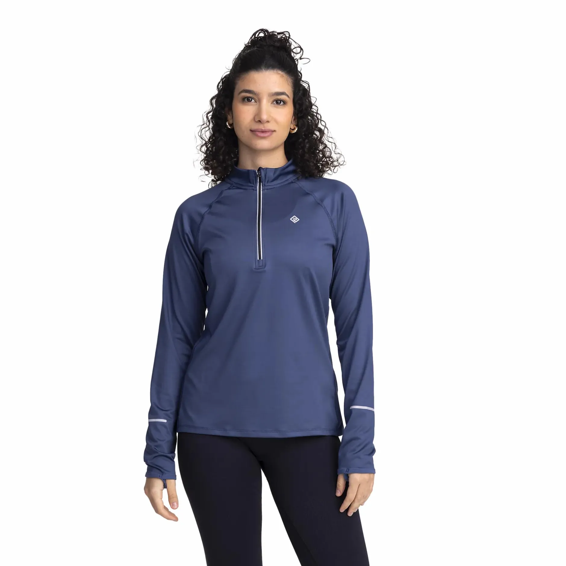 run half zip, pitkähihainen treenipaita, naisten<RONHILL Hot
