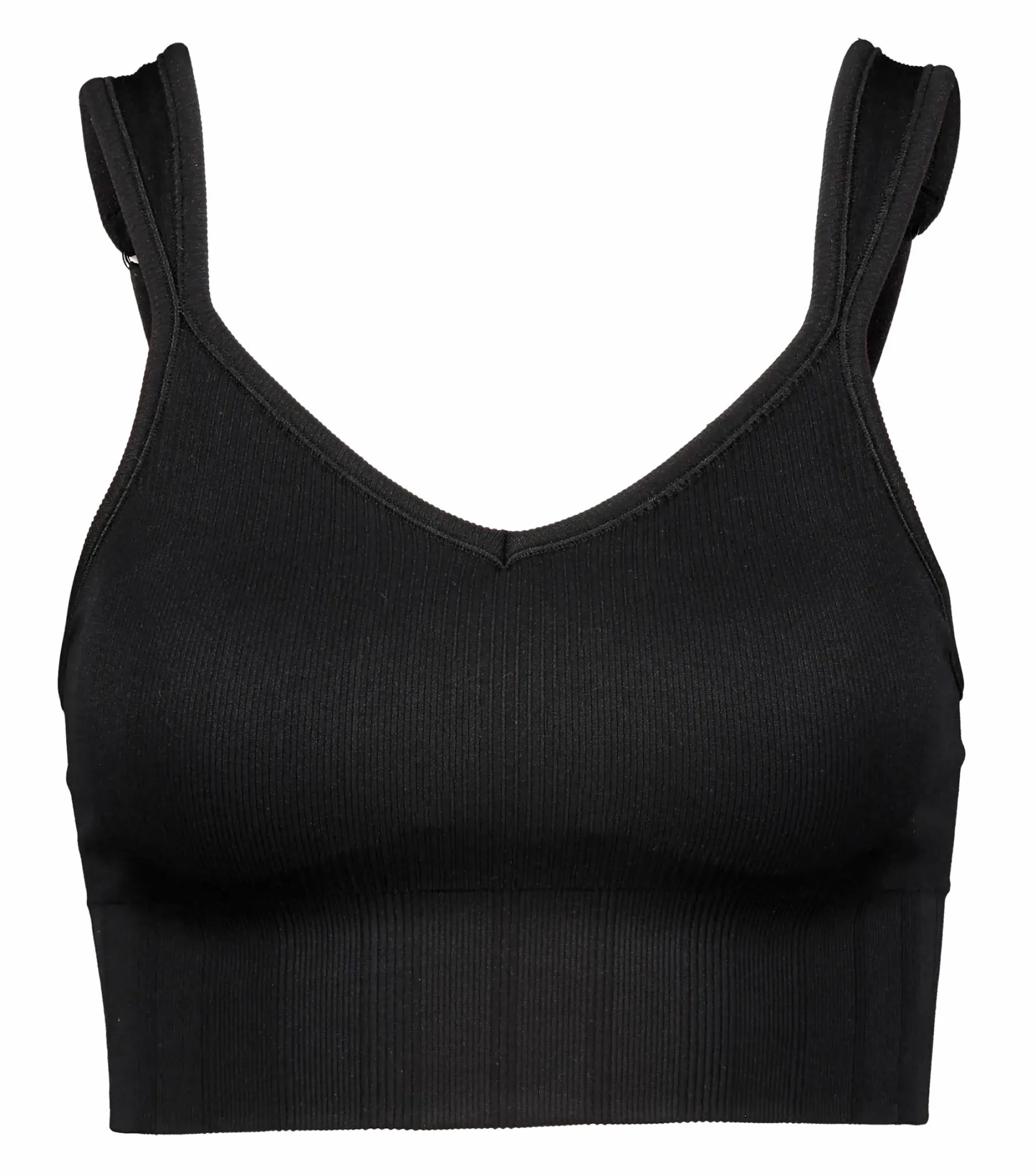 seamless rib padded sports bra<CASALL Best