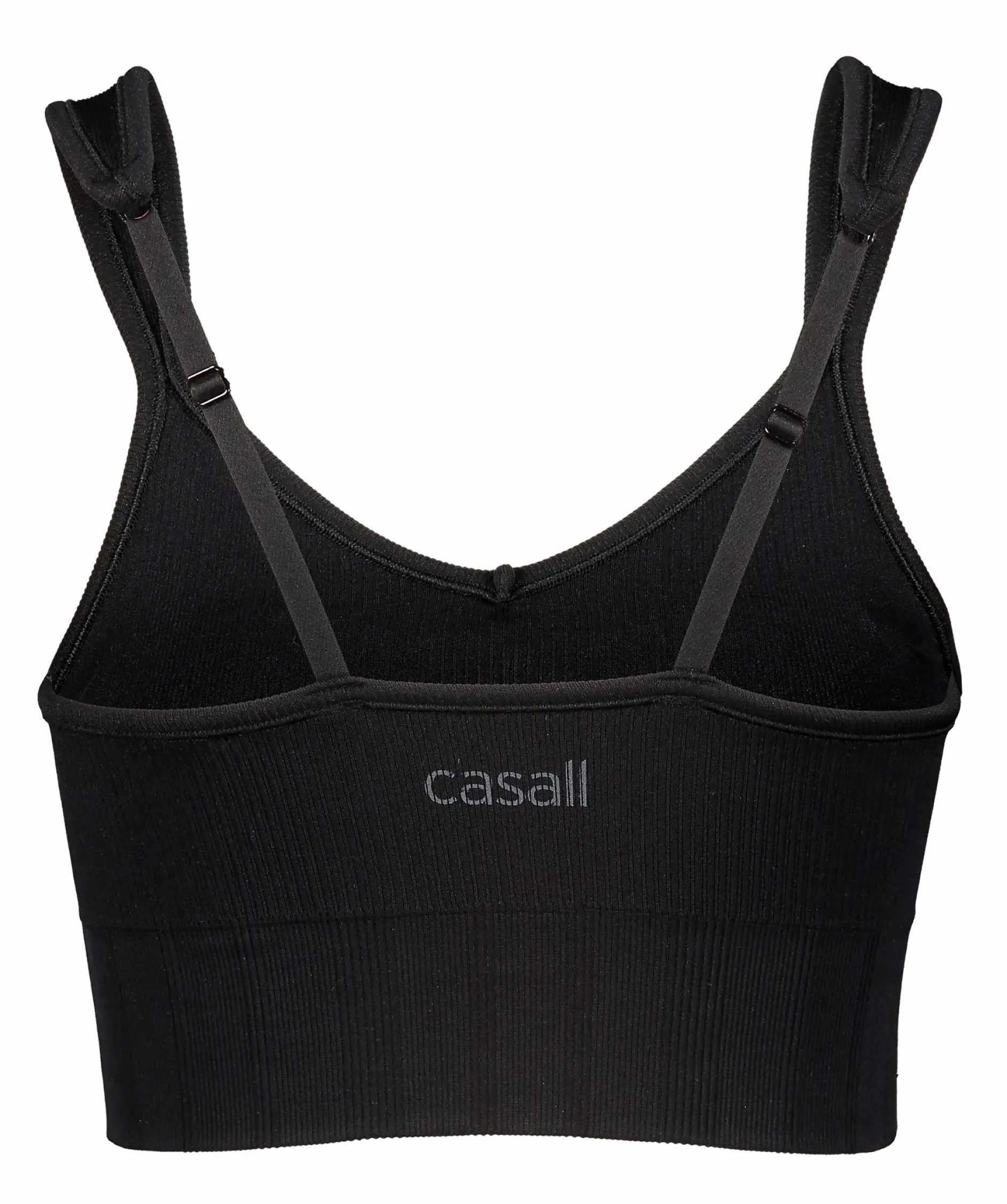 seamless rib padded sports bra<CASALL Best